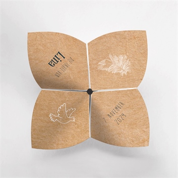 Einladung Taufe piktogramme - origami - vue 2