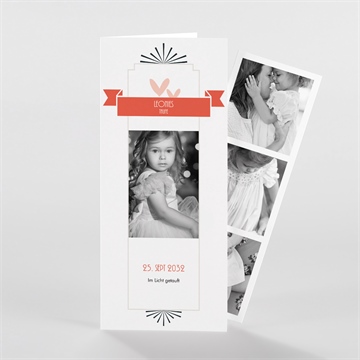Einladung Taufe fotobox - fotostreifen