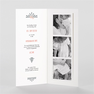 Einladung Taufe fotobox - fotostreifen - vue 2