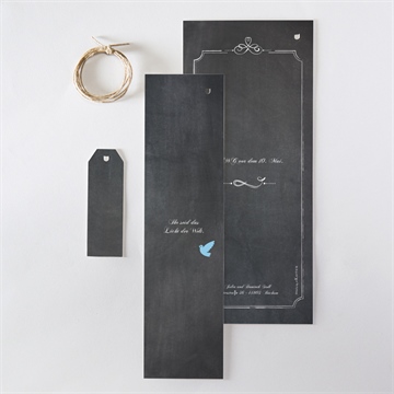 Einladung Taufe blauer engel - dreiteilig - vue 5