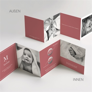 Einladung Taufe polaroid design - akkordeon - vue 5