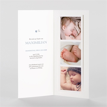 Einladung Taufe foto mosaik - fotostreifen - Vue 2