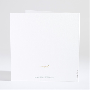 Einladung Taufe runder blumenkranz - vue 4