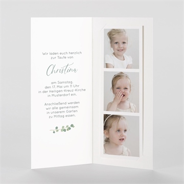 Einladung Taufe graziös - fotostreifen - vue 2