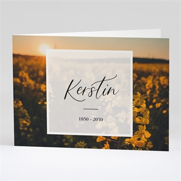 Trauerdanksagung ewig - klappkarte quer