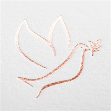 Einladung Taufe kupfer schrift - kupfer - vue 2