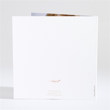 Einladung Taufe kupfer schrift - kupfer - vue 4