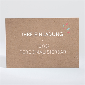 Einladung Kommunion kraft - 13,8x9,5cm (n111348) - vue 2