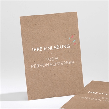 Einladung Kommunion kraft - 9,5x13,8cm (n211688)