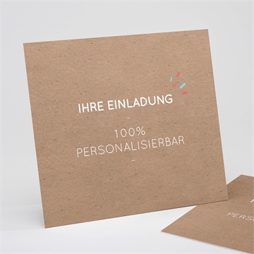 Einladung Kommunion kraft - 15x14cm (n311295)