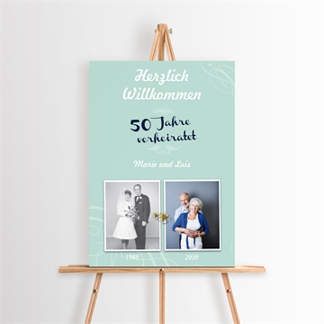 Willkommensschild Hochzeitsjubiläum ref. N260403