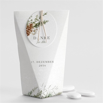 Geschenkbox Taufe winter - schachtel