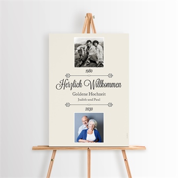 Willkommensschild Hochzeitsjubiläum ref. N260398