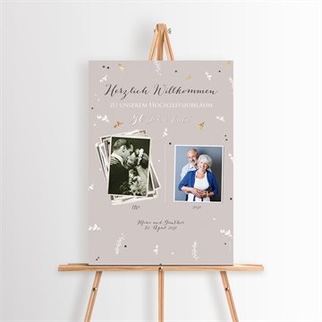 Willkommensschild Hochzeitsjubiläum ref. N260375