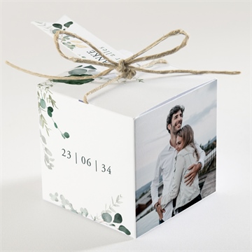 Geschenkbox Hochzeit eukalyptusblätter - vue 2