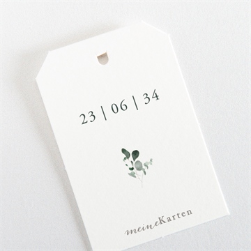 Geschenkanhänger Hochzeit eukalyptusblätter - vue 3