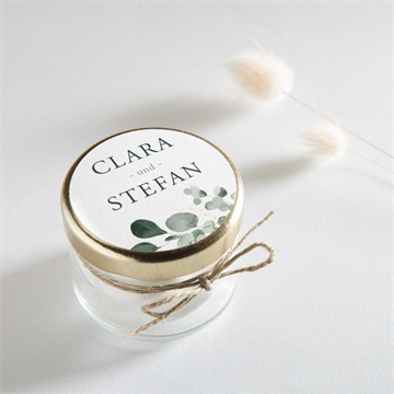 Aufkleber Hochzeit eukalyptusblätter - vue 2