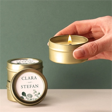 Kerze Hochzeit eukalyptusblätter - vue 2