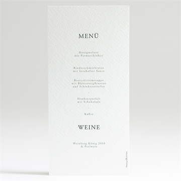 Menükarte Hochzeit eukalyptusblätter - vue 2