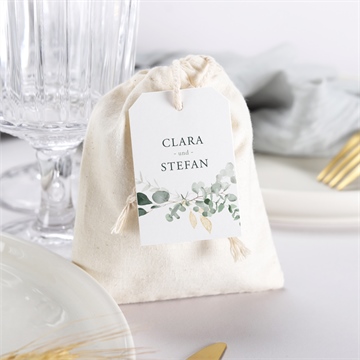 Geschenkbeutel Hochzeit eukalyptusblätter - vue 3