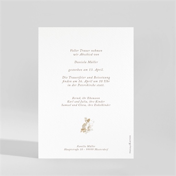 Trauerkarte herbststimmung - vue 2