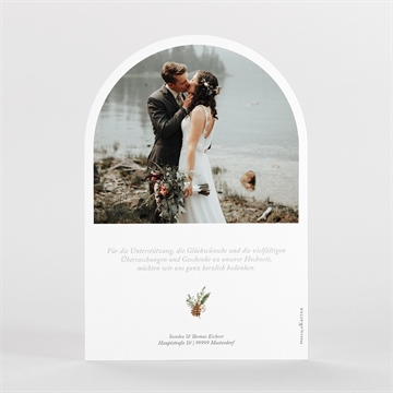 Dankeskarte Hochzeit hochzeit im winter - vue 2