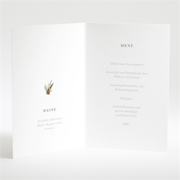 Menükarte Hochzeit hochzeit im winter - vue 2
