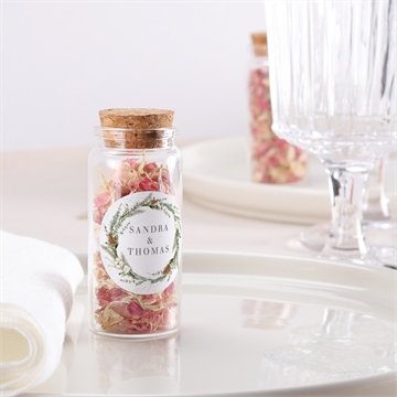 Glasfläschchen mit Korken Hochzeit hochzeit im winter - sticker - vue 2