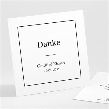 Trauerdanksagung klassisch