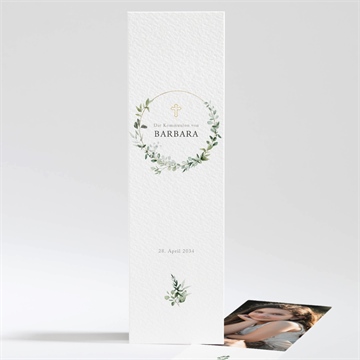 Andenken Kommunion grüner kranz