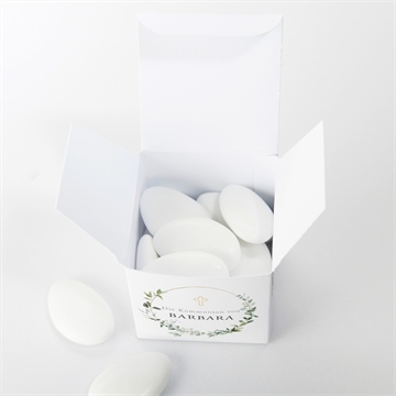 Geschenkbox Kommunion grüner kranz - vue 4