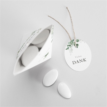 Geschenkbox Kommunion grüner kranz - schachtel - vue 3