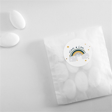 Sticker Geburt regenbogen - vue 4