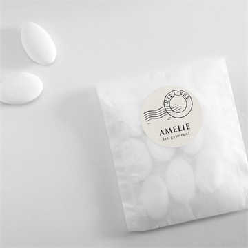 Sticker Geburt modernes telegramm - vue 4