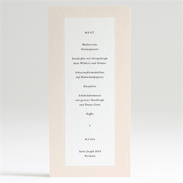 Menükarte Hochzeit sinnlichkeit - vue 2