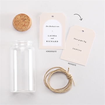 Glasfläschchen mit Korken Hochzeit sinnlichkeit - vue 3
