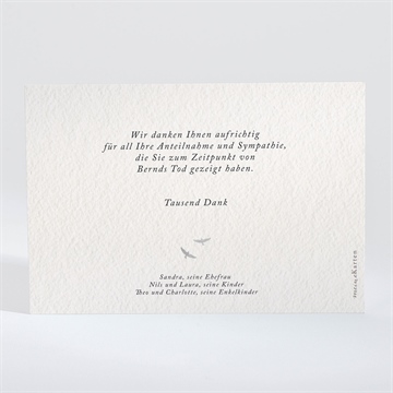 Trauerdanksagung aufbruch - querformat - vue 2