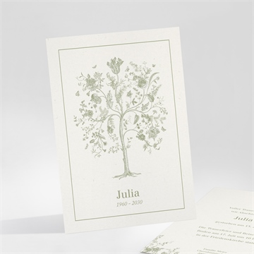 Trauerkarte baum des lebens