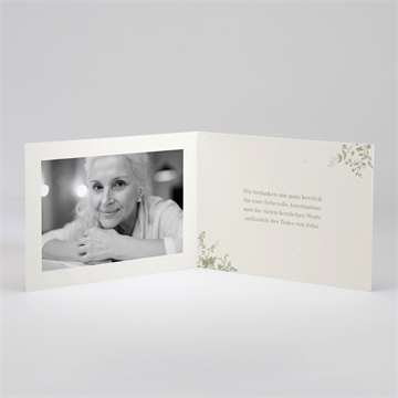 Trauerdanksagung baum des lebens- klappkarten - vue 2