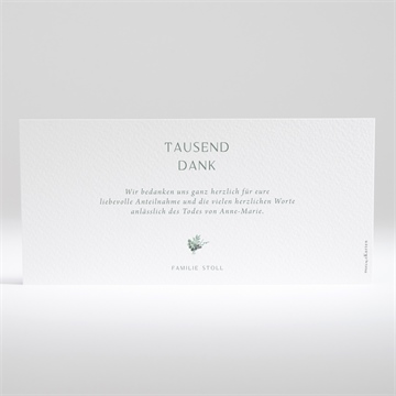 Trauerdanksagung sehnsucht - vue 2