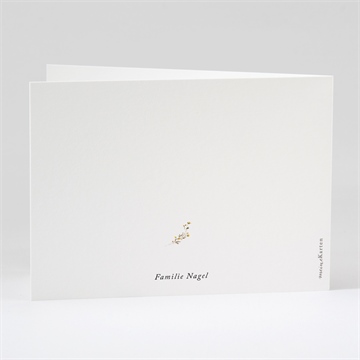 Trauerdanksagung aquarellblumen - klappkarte - vue 3