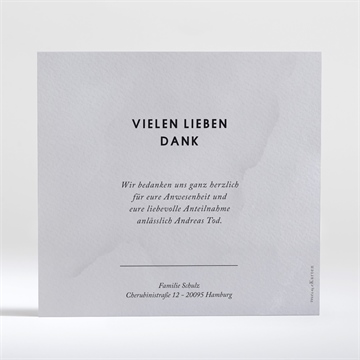 Trauerdanksagung abschied - quadrat - vue 2
