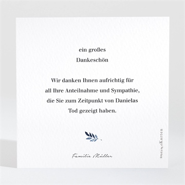 Trauerdanksagung vergiss mein nicht - vue 2