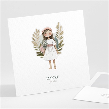 Dankeskarte Kommunion engelchen