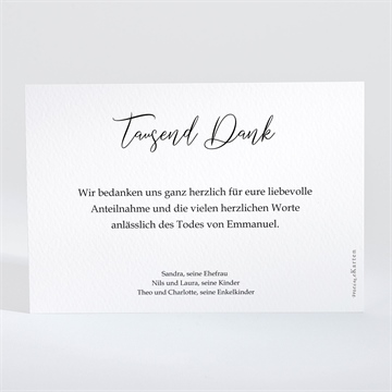 Trauerdanksagung von herzen - vue 2