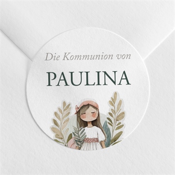Aufkleber Kommunion engelchen