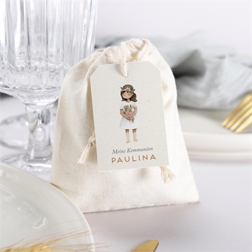 Geschenkbeutel Kommunion blumenmädchen - vue 3