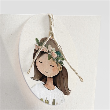 Geschenkbox Kommunion blumenmädchen - schachtel - vue 2