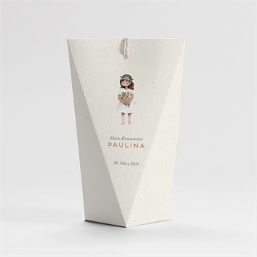 Geschenkbox Kommunion blumenmädchen - schachtel - vue 4
