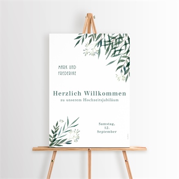 Willkommensschild Hochzeitsjubiläum ref. N260409